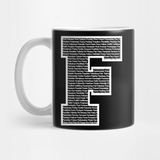 F White Mug